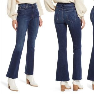 NWOT Mother fray hem bootcut jeans, sz 26